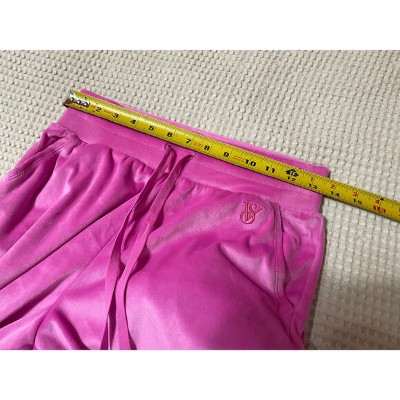 Vixtoria's Secret On Point Velour Bright Pink Track Suit Jacket Small Joggers XS - Picture 8 of 16